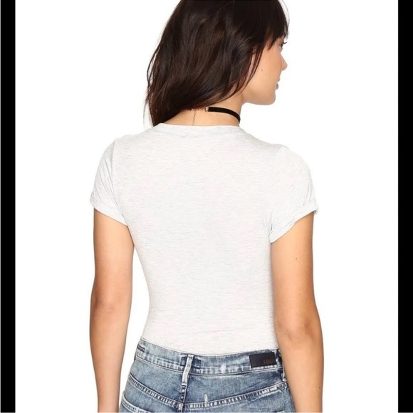 - Free People Light Grey "Oh My Bodysuit - Picture 2 of 11